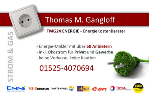 Strom und Gas Berater Visitenkarte